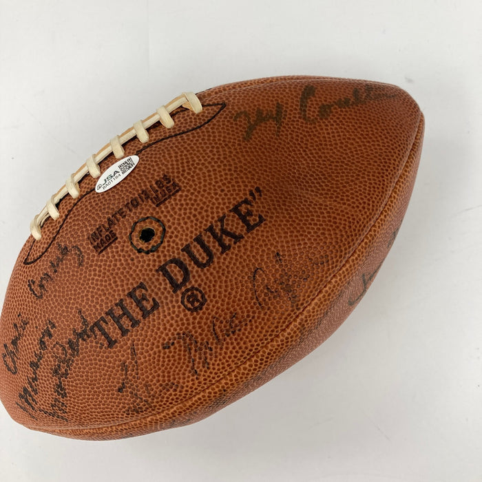 Ken Strong Hall Of Fame Multi Signed Wilson NFL Football JSA COA