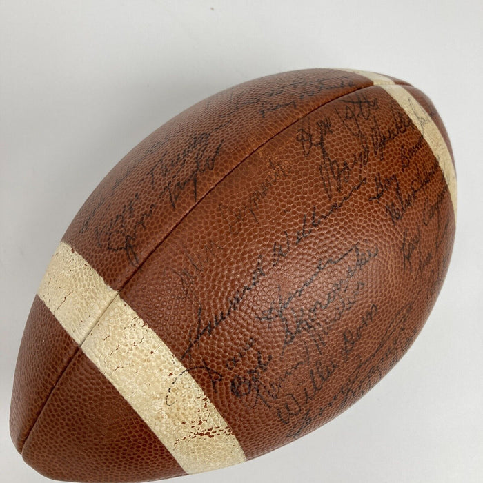 1962 Green Bay Packers NFL Champs Team Signed Football Vince Lombardi PSA DNA