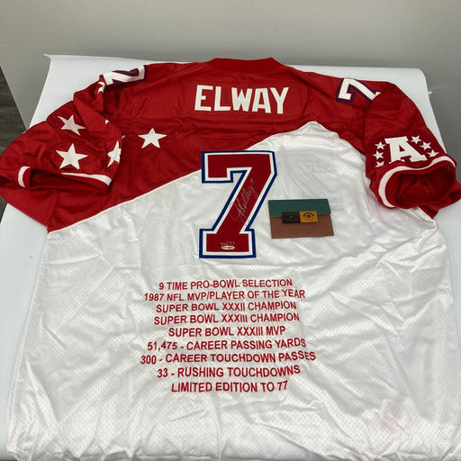John Elway Signed 1995 Pro Bowl Authentic Jersey Upper Deck UDA COA