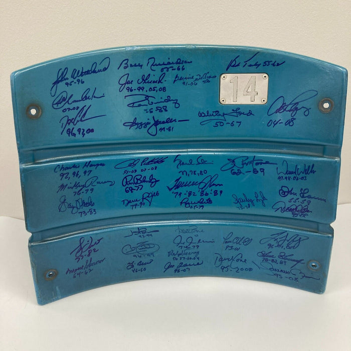 Derek Jeter Yankees Greats Signed Yankee Stadium Original Seat Back Steiner COA