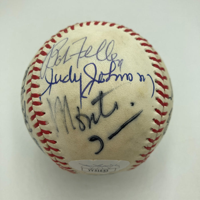 1970's HOF Multi Signed Baseball Freddie Lindstrom Earl Averill Grimes JSA