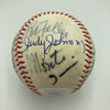 1970's HOF Multi Signed Baseball Freddie Lindstrom Earl Averill Grimes JSA