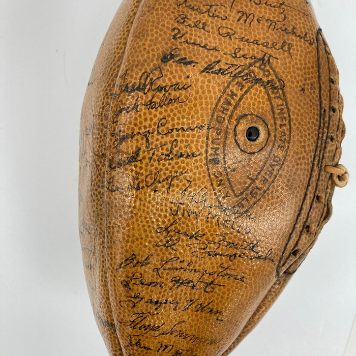 1946 Notre Dame Fighting Irish NCAA National Champs Team Signed Football PSA DNA