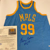 George Mikan HOF 1959 Signed Minneapolis Lakers Jersey JSA GRADED MINT 9