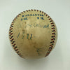 George Stovall & Gus Fisher Signed 1911 American League Baseball Indians Beckett