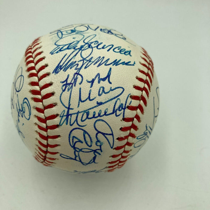 1990 All Star Game Team Signed Baseball Ozzie Smith Ryne Sandberg Beckett COA