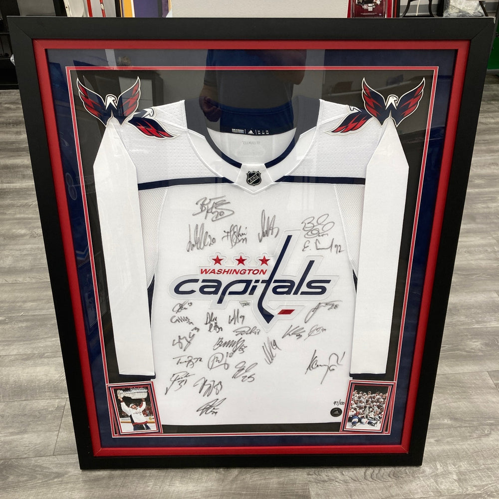 2017-2018 Washington Capitals Stanley Cup Champs Team Signed Jersey Fanatics COA