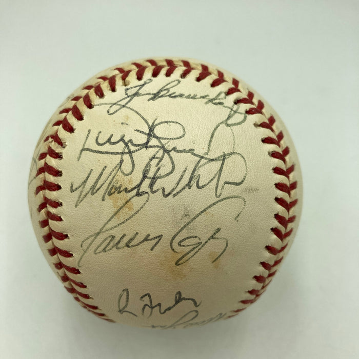 1995 Atlanta Braves World Series Champs Team Signed W.S. Baseball JSA COA