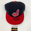 Bob Feller HOF 1962  Signed Cleveland Indians Baseball Hat Cap JSA COA