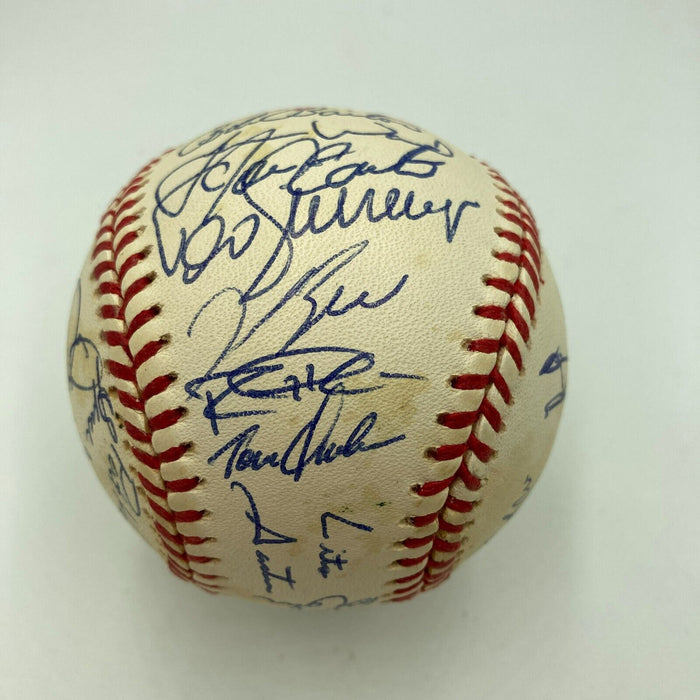 1992 Toronto Blue Jays World Series Champs Team Signed W.S. Baseball JSA COA