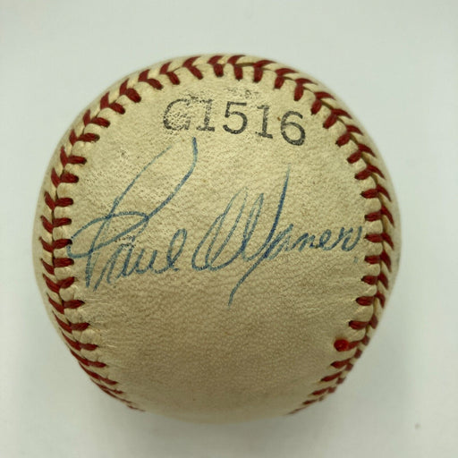 Beautiful Paul Waner Single Signed Baseball JSA COA