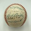 1952 All Star Game Team Signed Baseball Satchel Paige Mickey Mantle JSA COA