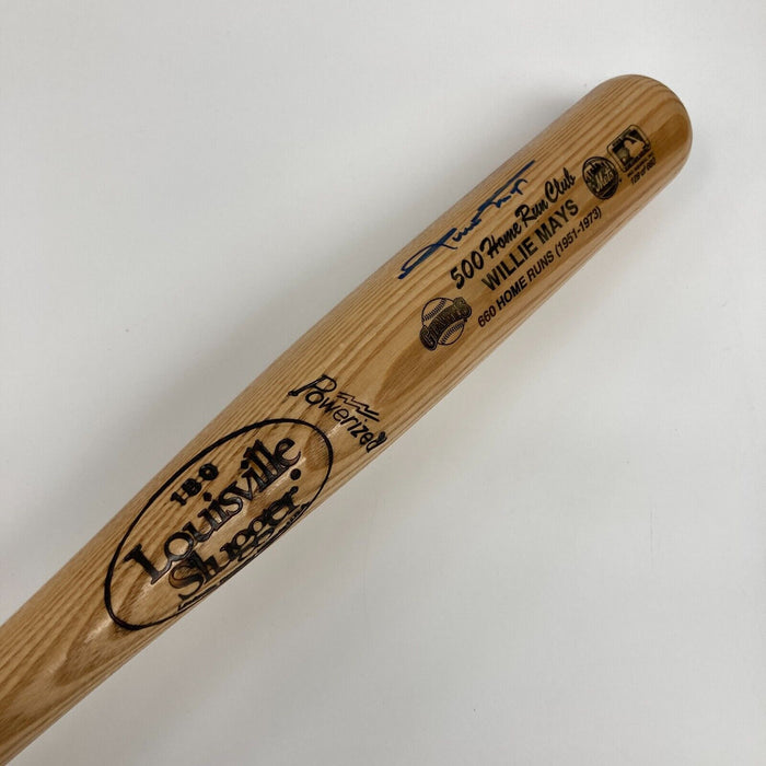 Willie Mays Signed Louisville Slugger STAT Baseball Bat PSA DNA COA