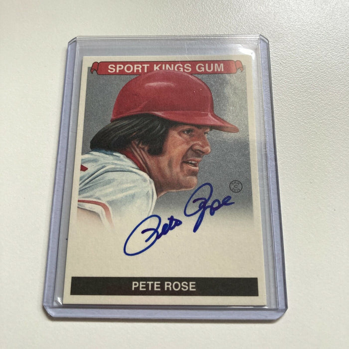 2015 Leaf Sportkings Pete Rose Auto Signed Autographed Baseball Card