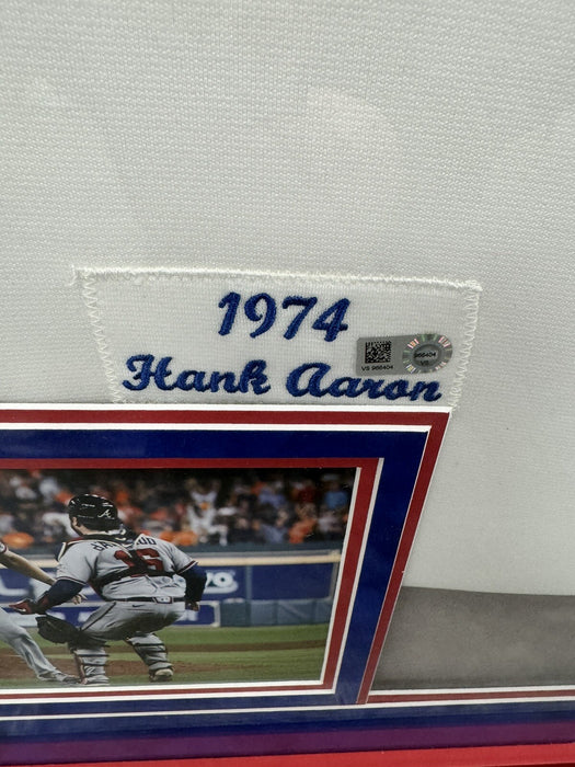 2021 Atlanta Braves World Series Champs Team Signed Jersey Framed Fanatics 12/21