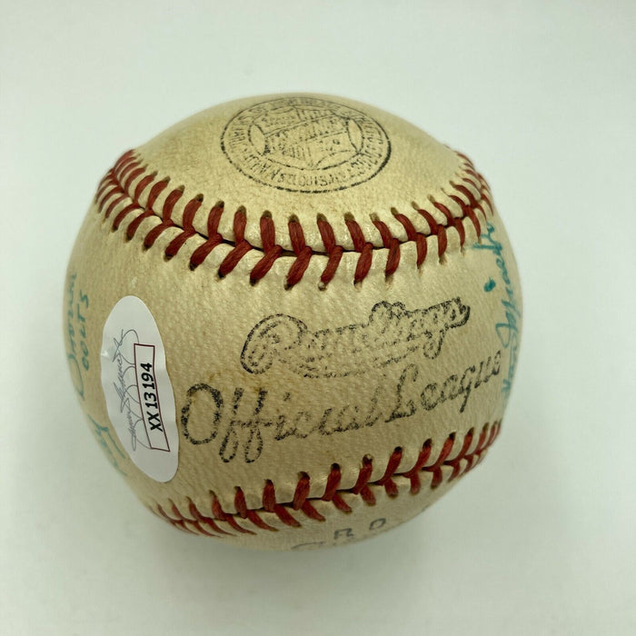 Rocky Marciano 1960 Tops In Sports Banquet Signed Baseball JSA COA