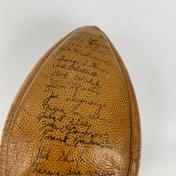 1946 Notre Dame Fighting Irish NCAA National Champs Team Signed Football PSA DNA