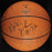 Beautiful Michael Jordan Magic Johnson 1991 All Star Game Signed Basketball PSA
