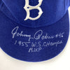 Johnny Podres 1955 World Series Champs MVP Signed Brooklyn Dodgers Hat JSA COA