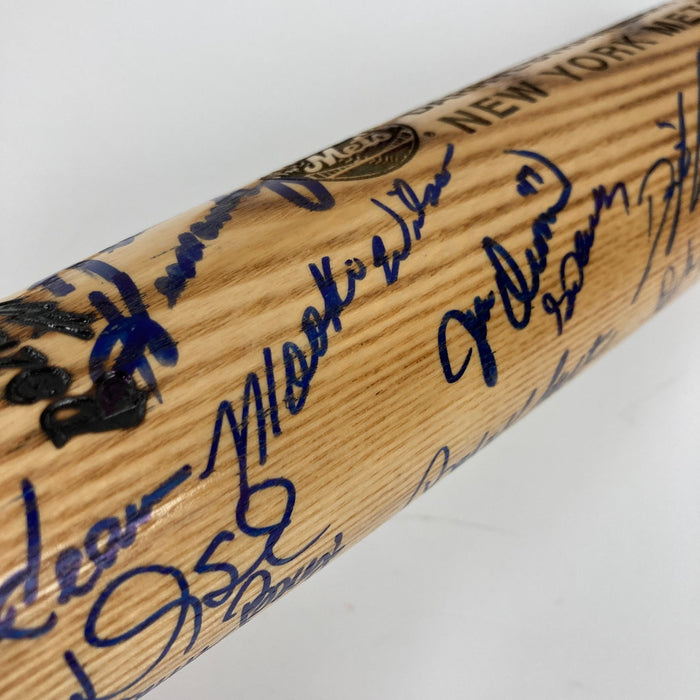 1986 New York Mets W.S. Champs Team Signed Baseball Bat JSA COA