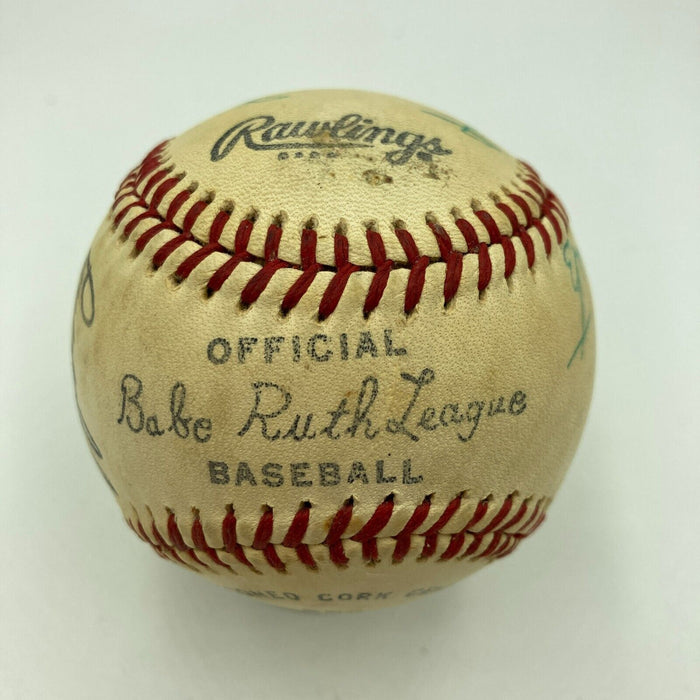 1974 Little League World Series Umpires Signed Baseball With Lefty Gomez JSA COA