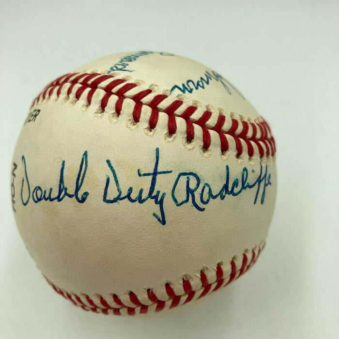 Buck Leonard Josh Johnson Double Duty Radcliffe Negro League Signed Baseball JSA
