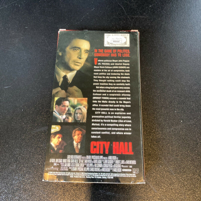 Al Pacino Signed Autographed City Hall VHS Movie With JSA COA