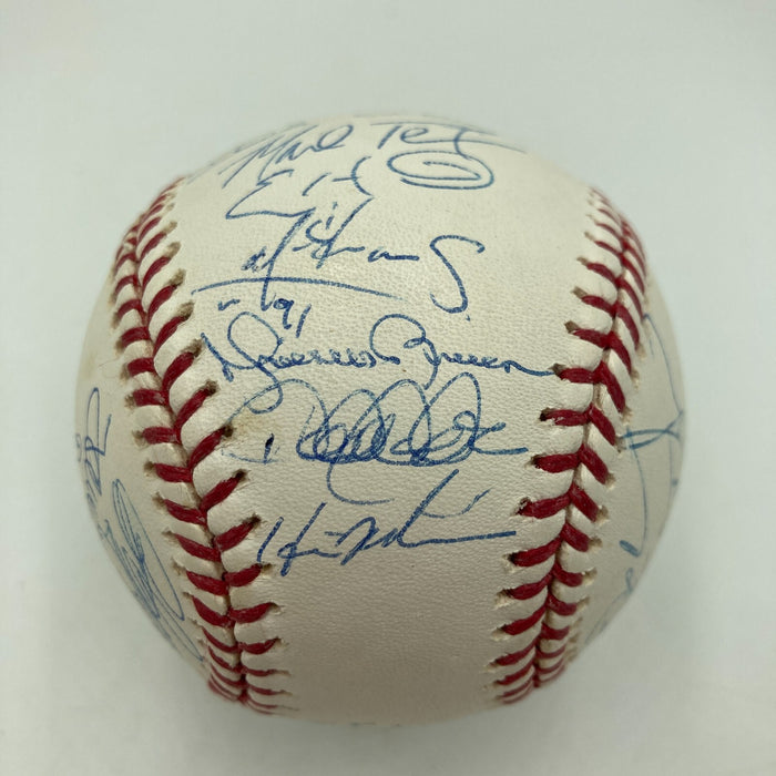 2009 New York Yankees Team Signed World Series Baseball Derek Jeter JSA COA
