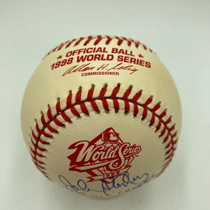 John Sterling 1998 W.S. Champs 125-50 Signed 1998 World Series Baseball JSA COA