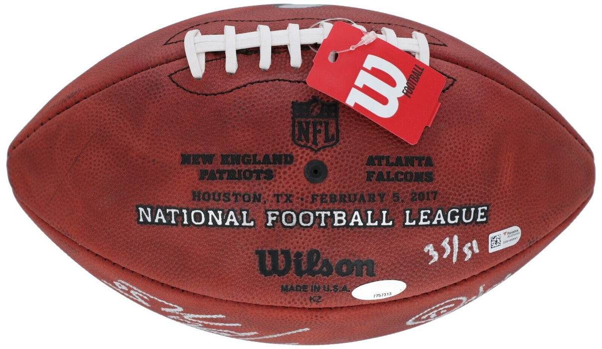 Tom Brady 2016 New England Patriots Team Signed Super Bowl LI Football Fanatics