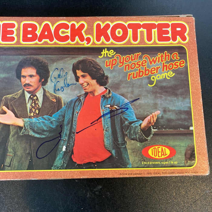 John Travolta Welcome Back Kotter Cast Signed 1976 Vintage Game JSA COA