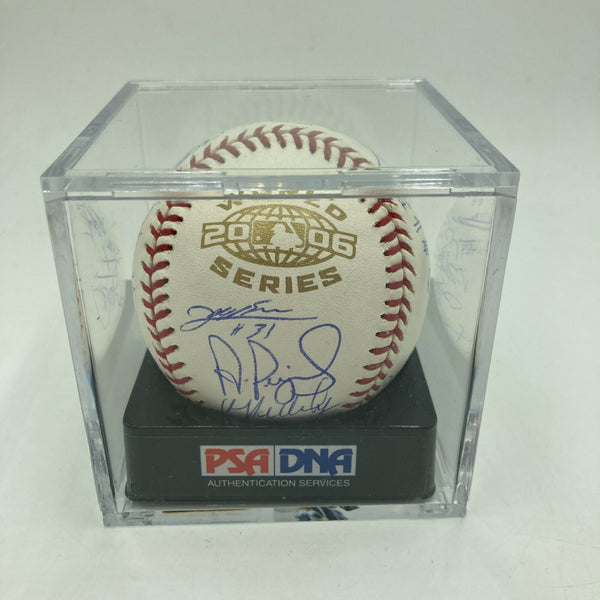 Stunning 2006 St. Louis Cardinals World Series Champs Team Signed Baseball PSA