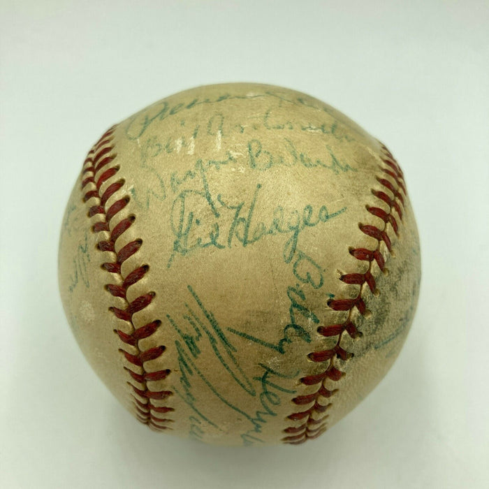 Jackie Robinson & Roy Campanella 1953 Brooklyn Dodgers Team Signed Baseball PSA