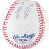 Nolan Ryan 7 No Hitters Signed Inscribed STAT Baseball PSA DNA 10 GEM MINT