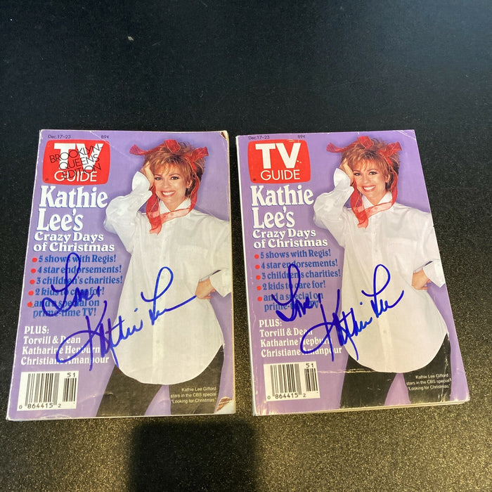 Lot Of 3 Kathie Lee Gifford Signed Autographed Book And Magazines
