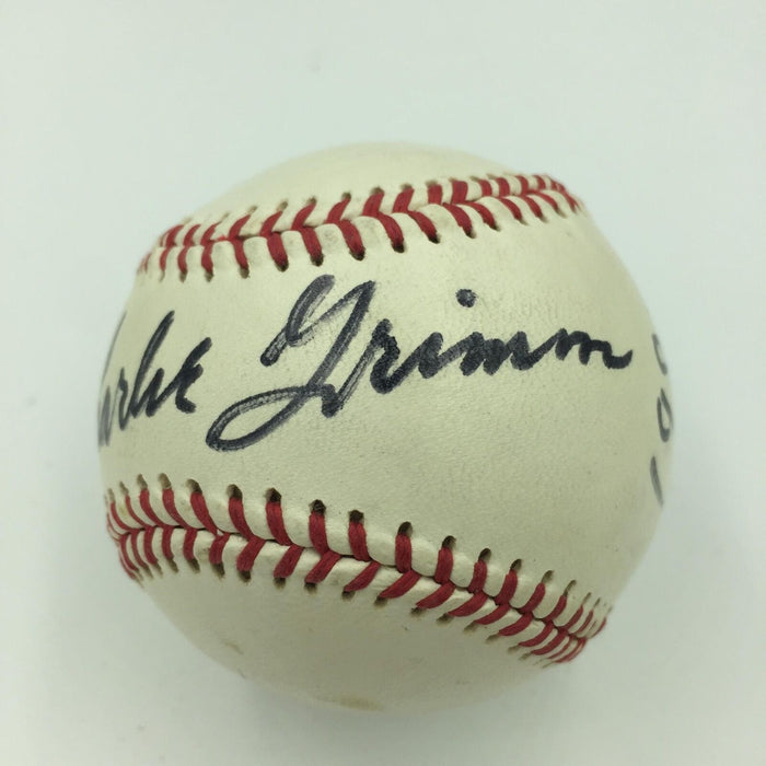 1981 Charlie Grimm & George Bamberger Signed Autographed Baseball With JSA COA