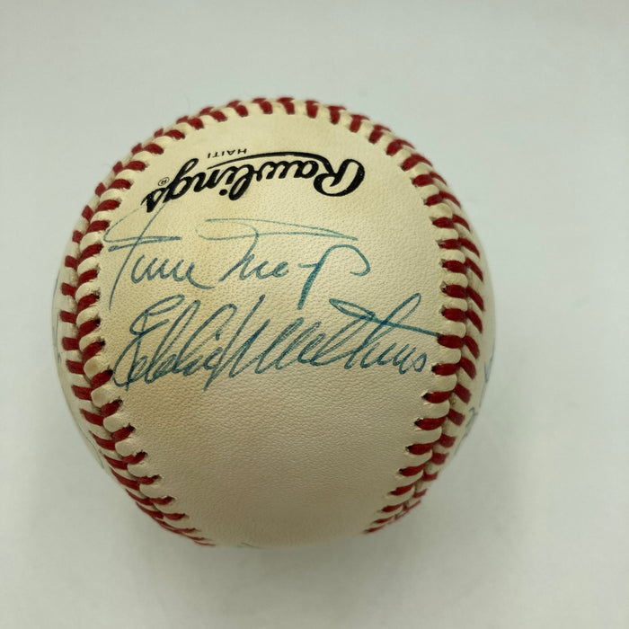 500 Home Run Signed Baseball Mickey Mantle Ted Williams Willie Mays 11 Sigs JSA
