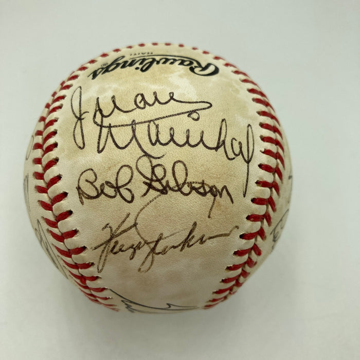 Sandy Koufax Nolan Ryan Tom Seaver Pitching Greats Multi Signed Baseball JSA COA