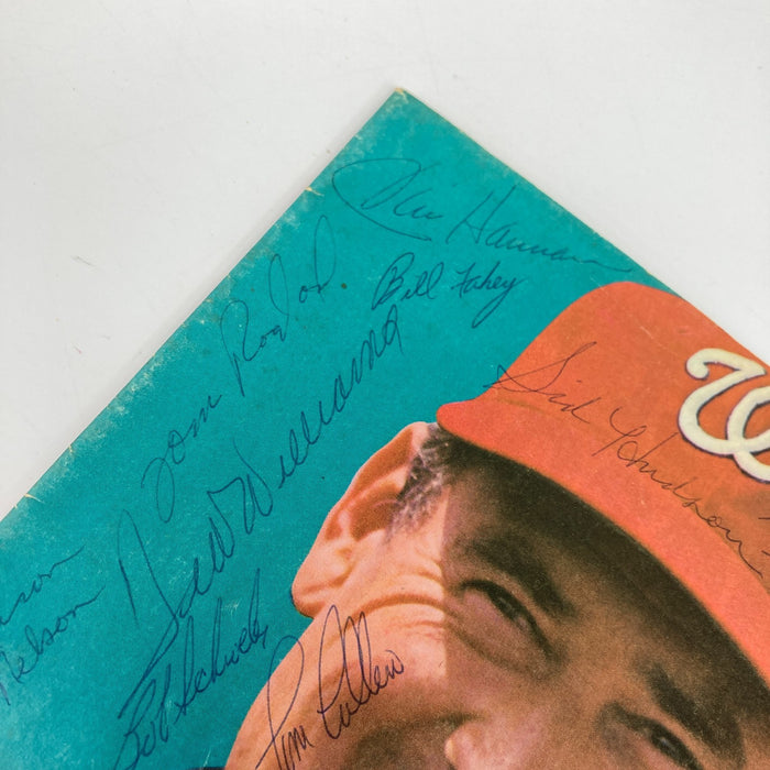Ted Williams & Nellie Fox 1969 Washington Senators Team-Signed Program JSA COA