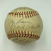 1961 Yankees W.S. Champs Team Signed Baseball Roger Maris Elston Howard JSA COA