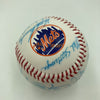 Vintage 1986 New York Mets World Series Champs Team Signed Baseball JSA COA