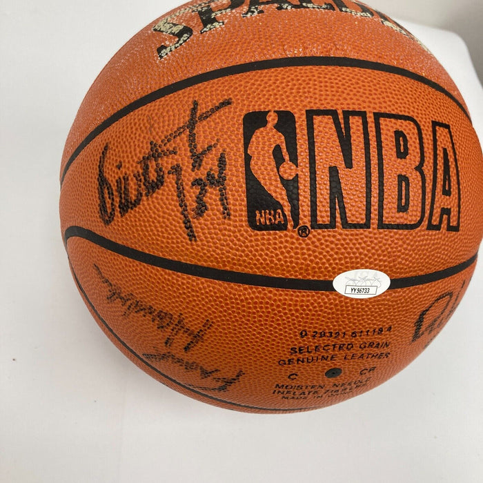 1997-98 Chicago Bulls NBA Champs Team Signed Game Basketball The Last Dance JSA