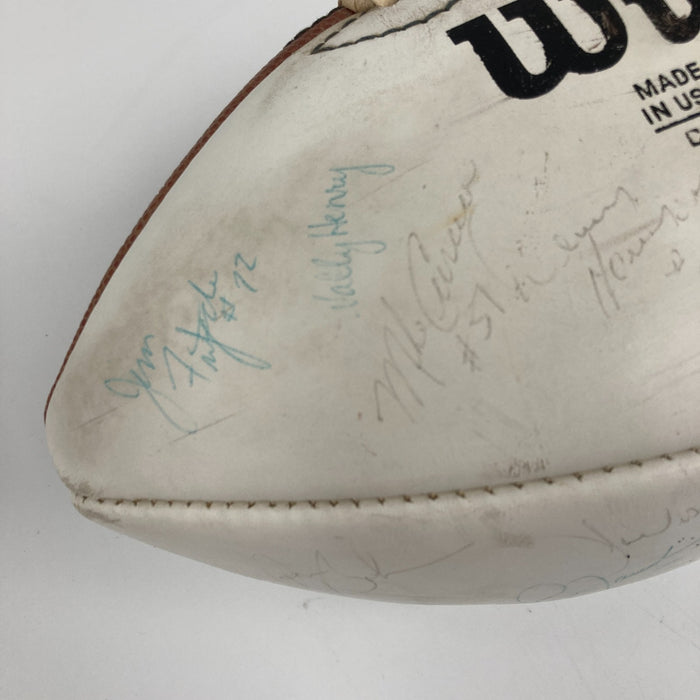 1982 Philadelphia Eagles Team Signed Wilson NFL Football Beckett COA