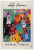 Michael Jordan Signed LeRoy Neiman Photo Litho Poster JSA COA