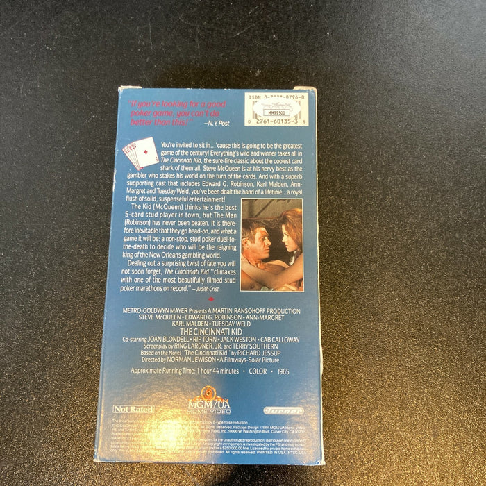 Norman Jewison Signed The Cincinnati Kid VHS Movie With JSA COA