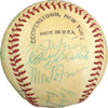 Satchel Paige Chick Hafey Hall Of Fame Induction Multi Signed Baseball PSA DNA