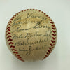 1945 New York Yankees Team Signed American League Harridge Baseball JSA COA