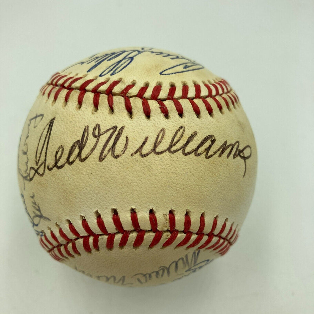 Ted Williams Boston Red Sox Legends Multi Signed American League Baseball JSA