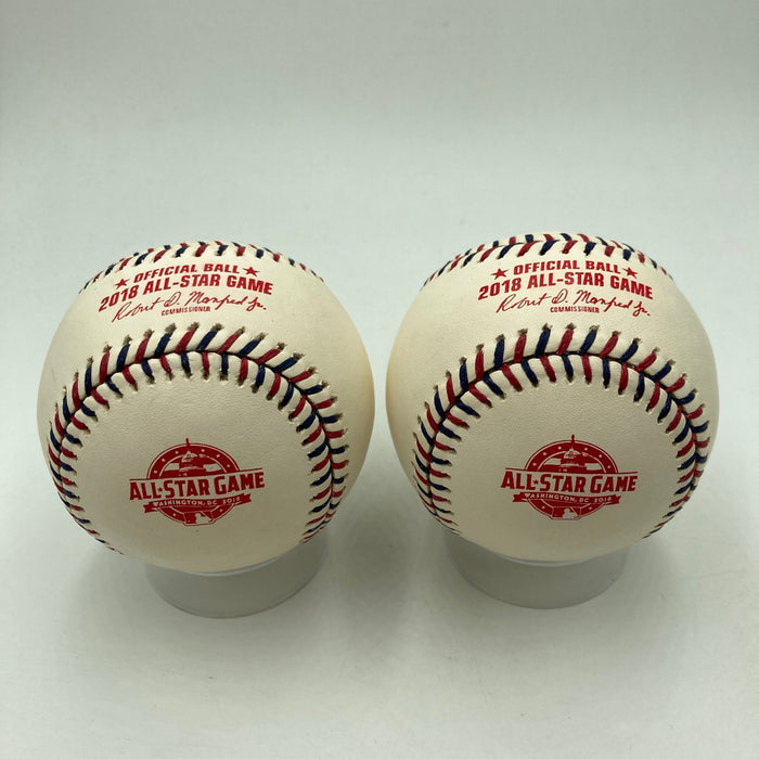 2018 Official Rawlings MLB All-Star Game Baseball Washington Nationals Lot Of 2