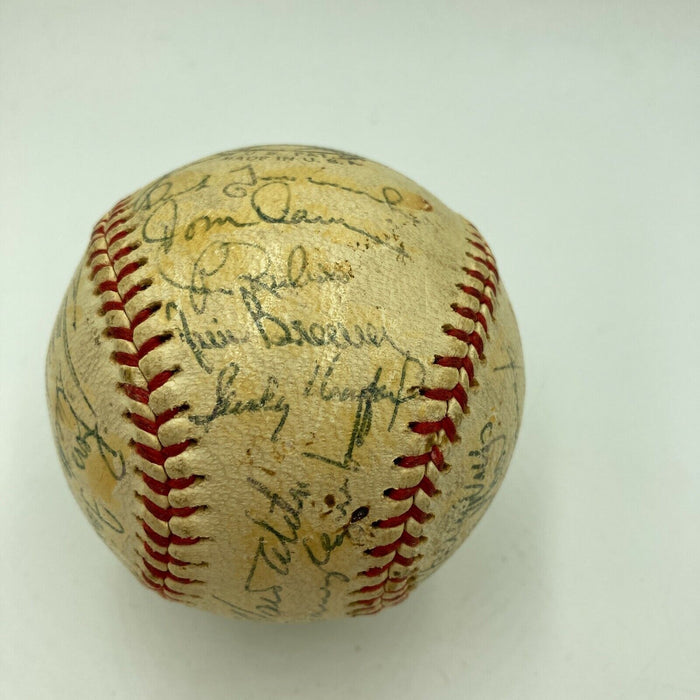 1963 Los Angeles Dodgers World Series Champs Team Signed Baseball Koufax JSA COA